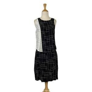Maya Negri S Black White Checked Micah Dress Art To Wear Retro 80s Office Event